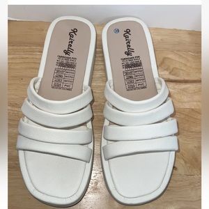 Kairelly Colombian Women  Strappy Beige Plaform Sandals size 39